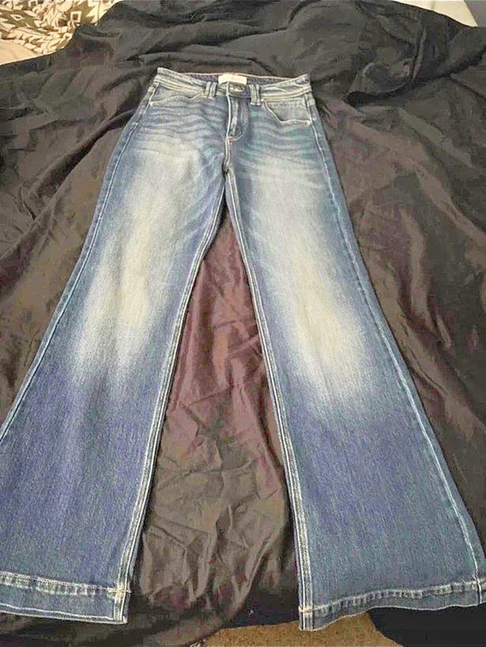 Kancan Holly High Rise Flare Jeans Blue Waist 7/27